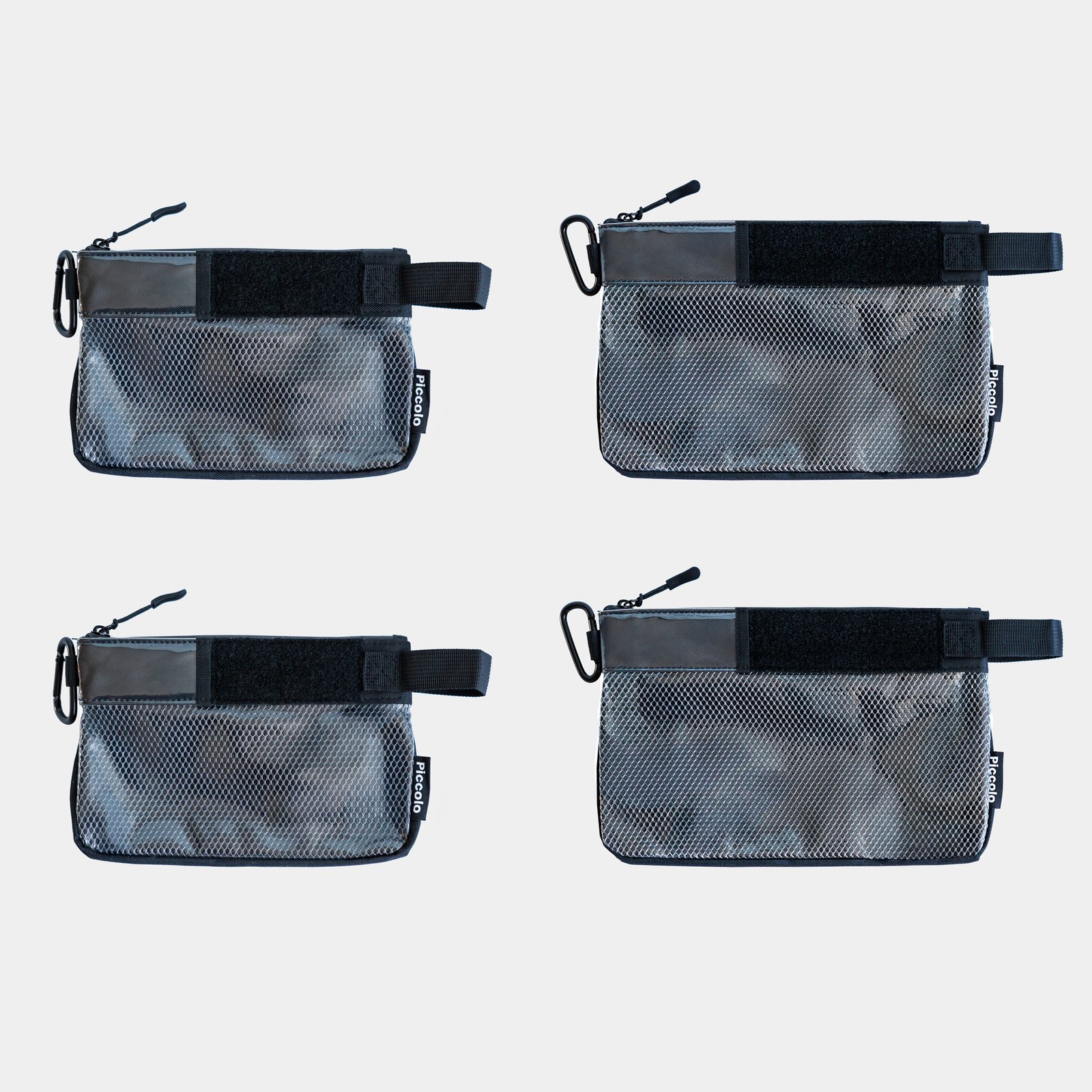 Piccolo Bundle Three - two Small Pouches and two Medium Pouches camera gear storage kit